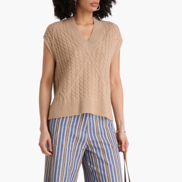 Autumn Cashmere Cabled Diamond Vest - Picture 9 of 9